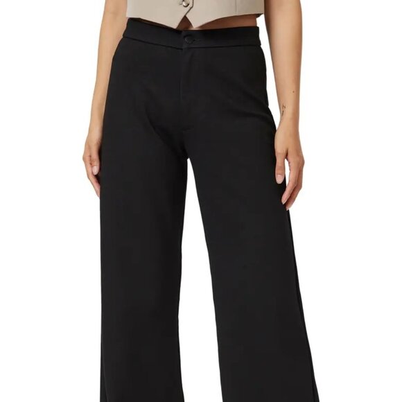 Mavi Jeans Sherry High Rise Wide Leg Pants in Black - Picture 1 of 5